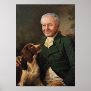 David Attenborough Portrait  Poster