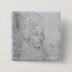 David, bishop of Utrecht 2 Inch Square Button