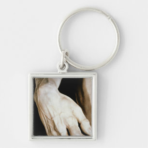 David by Michelangelo Buonarroti , 1501-04 Keychain