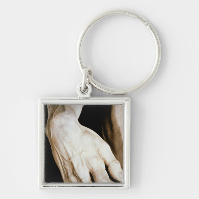 David by Michelangelo Buonarroti , 1501-04 Keychain (Front)