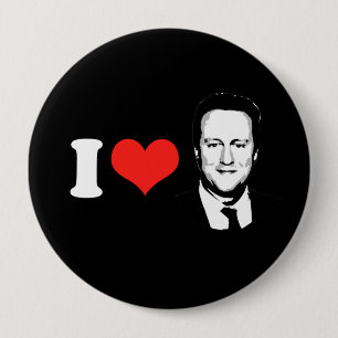 David Cameron 4 Inch Round Button