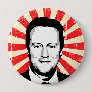 David Cameron 4 Inch Round Button
