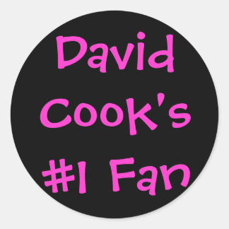 David Cook's #1 Fan Classic Round Sticker