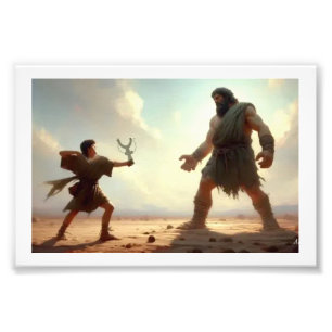 David Faces Goliath, Photo Print