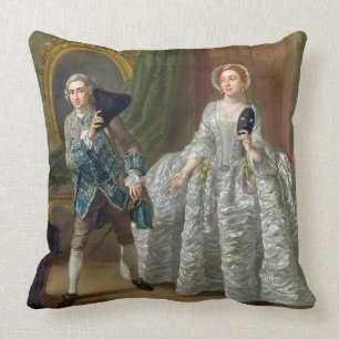 David Garrick and Mrs Pritchard in 'The Suspicious Throw Pillow