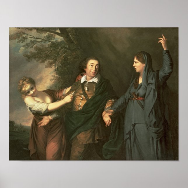 David Garrick  between the Muses of Tragedy Poster (Front)