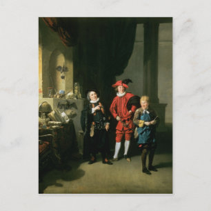 David Garrick with William Burton and John Postcard