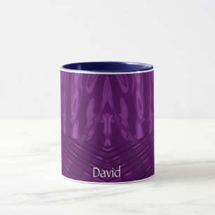 DAVID ~ GLOSSY 3D Glossy Purple Blue   Mug