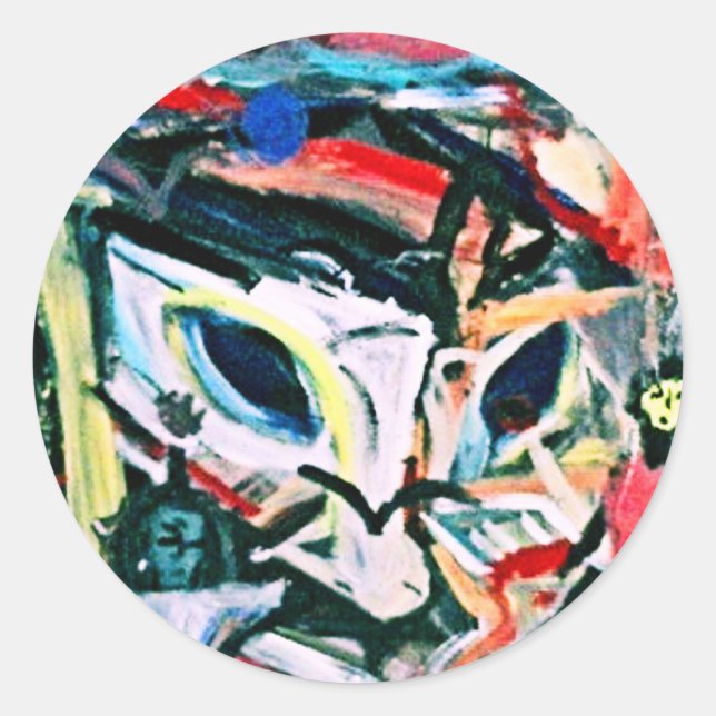 DAVID HINDS II CLASSIC ROUND STICKER (Front)