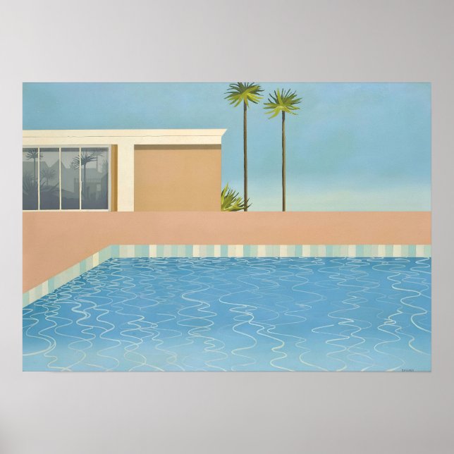 David hockney art painting poster (Front)