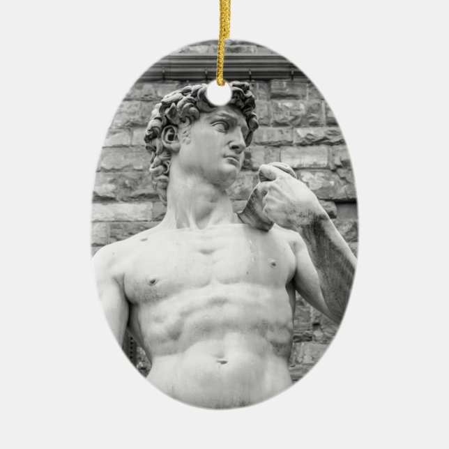 David (Michelangelo) Ceramic Ornament (Front)
