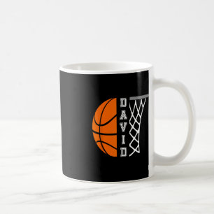 David Name Personalized Basketball Player Graphic Coffee Mug