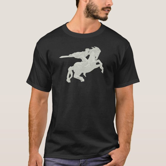 David of Sassoon Սասունցի Դավիթ Black T-Shirt (Front)