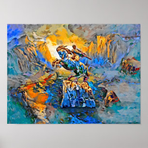 David of Sassoun Print, Value Poster Paper (Matte)