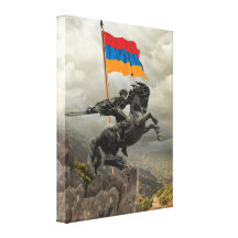 David of Sassoun Stretched Canvas Prints
