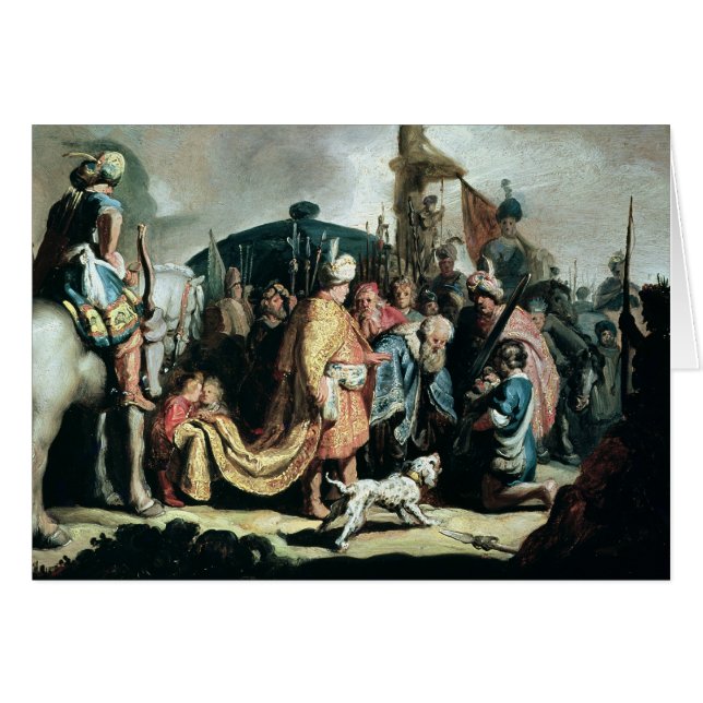 David Offering the Head of Goliath to King Saul (Front Horizontal)