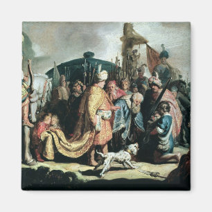 David Offering the Head of Goliath to King Saul Magnet