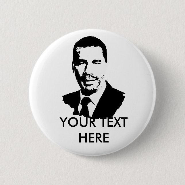 David Patterson Gear 2 Inch Round Button (Front)