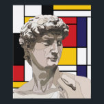 David pop art poster<br><div class="desc">David Michelangelo, Piet Mondrian pop art</div>