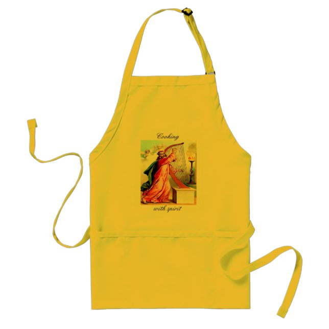 David praising god on harp Apron (Front)