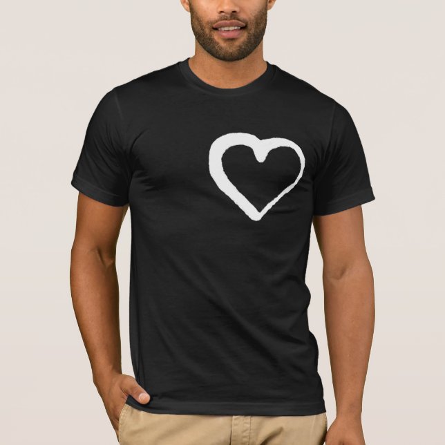 David Rose Inspired Spray Painted Heart Designer T-Shirt (Front)