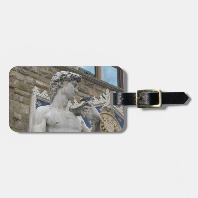 David Statue Michelangelo in Italy Luggage Tag (Front Horizontal)