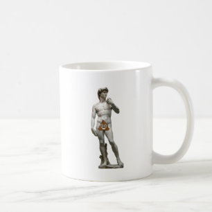 David Statue with Poop Coffee Mug