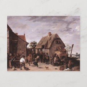 David Teniers the Younger- Flemish Kermess Postcard