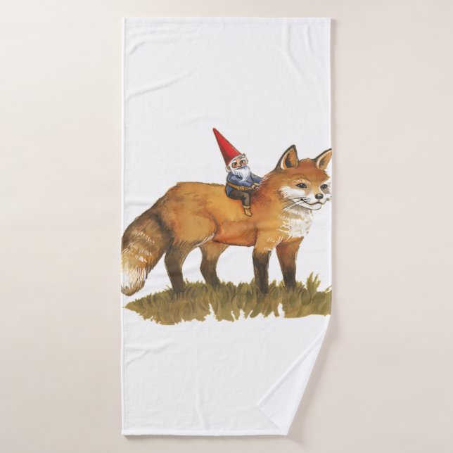 David The Gnome Woodland Forest Friends   Bath Towel (Bath Towel)