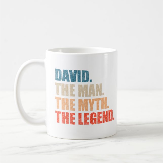 David The Man The Myth The Legend Coffee Mug (Left)