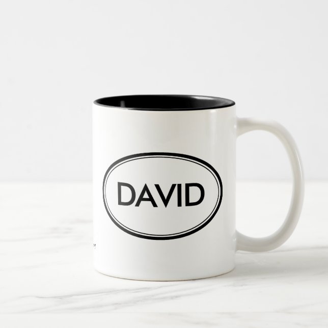 David Two-Tone Coffee Mug (Right)