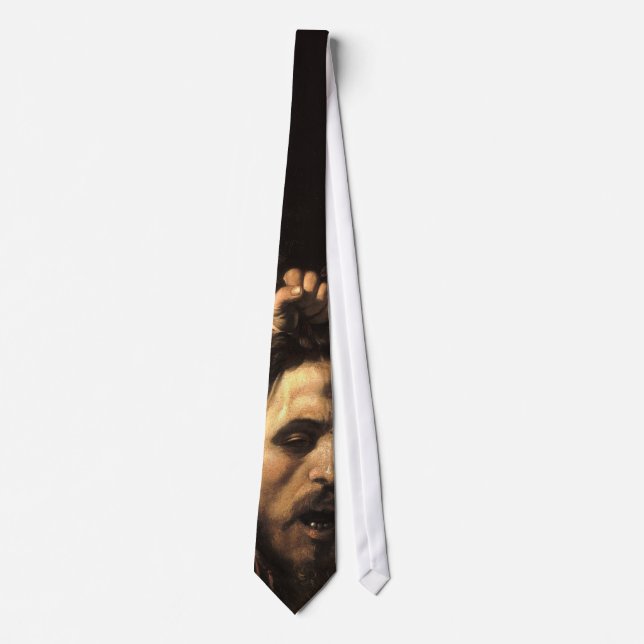 David with the Head of Goliath, Caravaggio Tie (Front)
