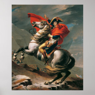 David's Napoleon Crossing the Alps Poster