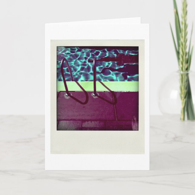 David's Pool 0616 variation 2 3d Computer Art card (Front)