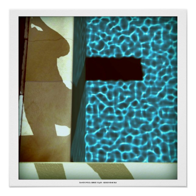 DAVID'S POOL SERIES 10e05- 3D Computer ART Poster (Front)