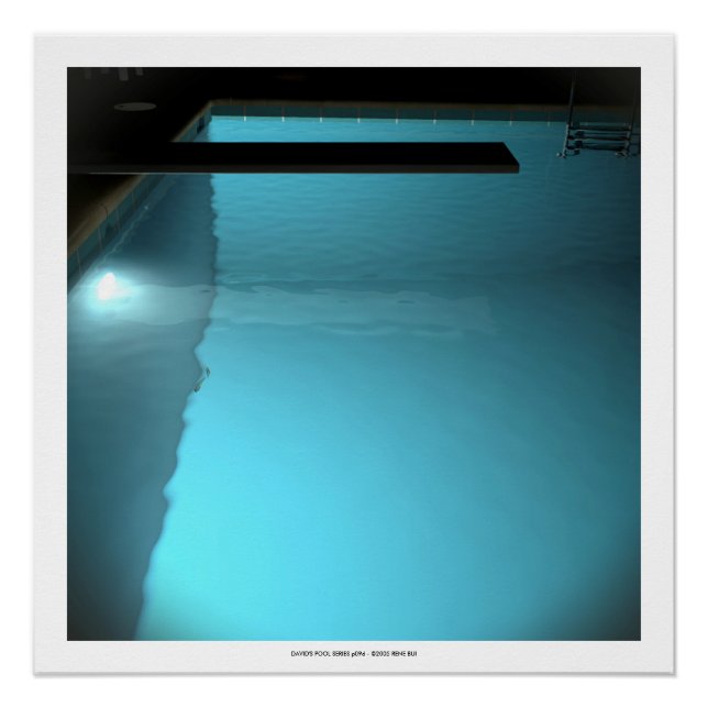 DAVID'S POOL SERIES p09d- 3D Computer ART Poster (Devant)