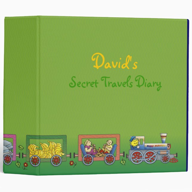 David's Secret Travels Diary Binder (Front/Spine)
