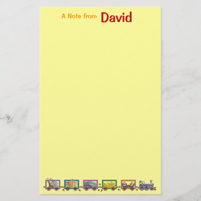 David's Secret Travels Stationery (Front)