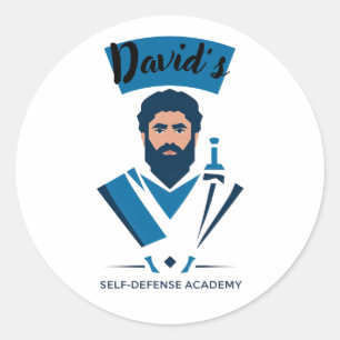 David's Self-Defence Academy Classic Round Sticker