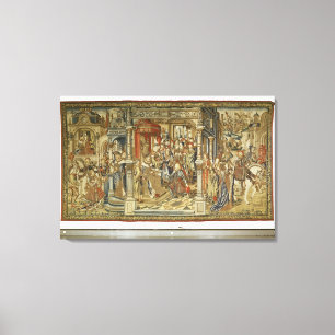 David's sons Amnon and Absalom declare war on each Canvas Print