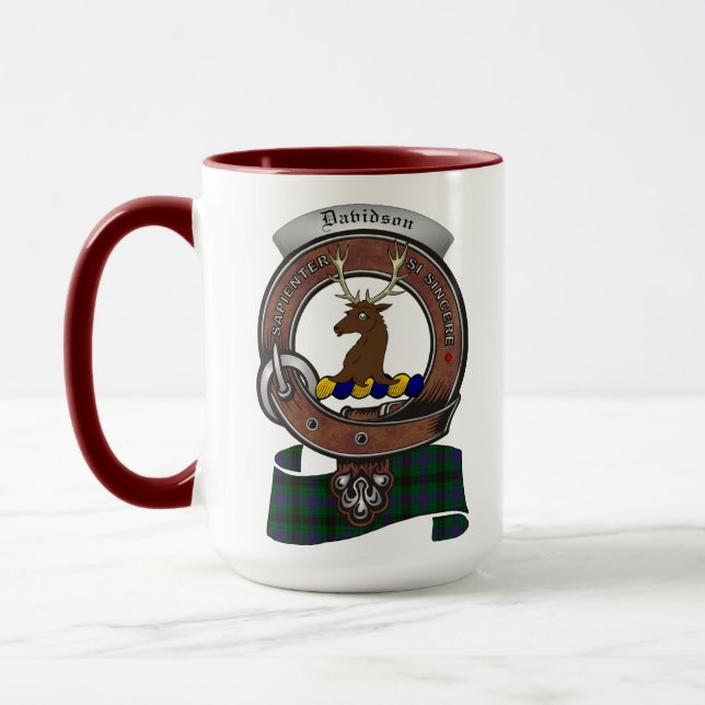 Davidson Clan Badge Combo15oz Mug (Gauche)