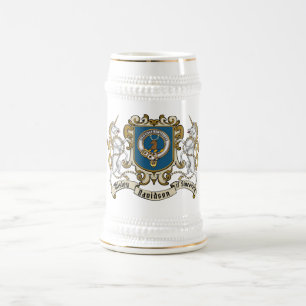 Davidson Clan Badge & Unicorn Beer Stein