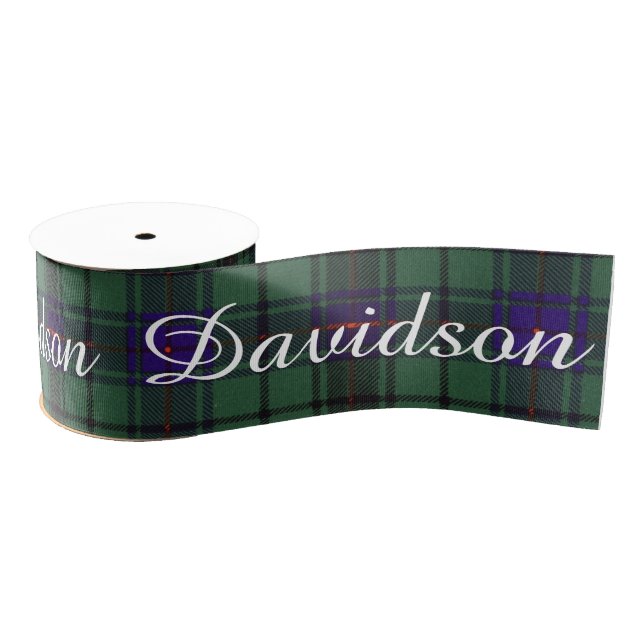 Davidson clan Plaid Scottish tartan Grosgrain Ribbon (Spool)