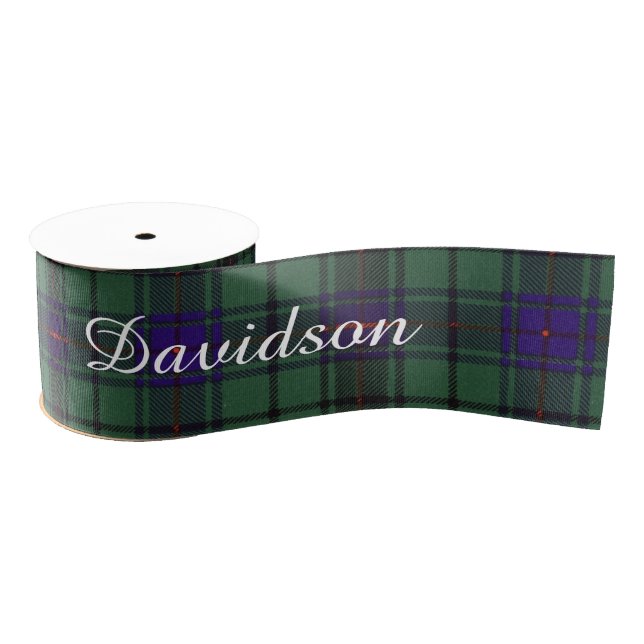 Davidson clan Plaid Scottish tartan Grosgrain Ribbon (Spool)