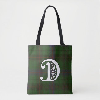 Davidson Clan Tartan Monogram Tote Bag