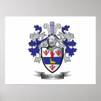 Davidson Family Crest Coat of Arms