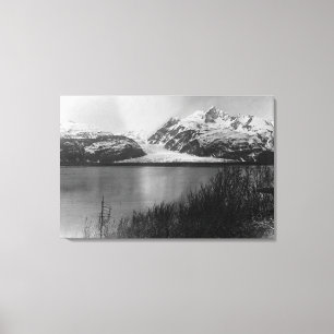 Davidson Glacier in Alaska Photograph Canvas Print