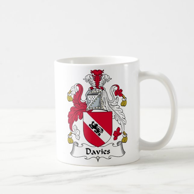 Davies Family Crest Coffee Mug (Right)
