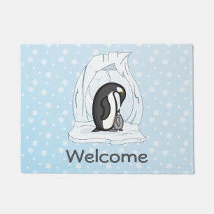 Davin and Annie the Penguins Doormat