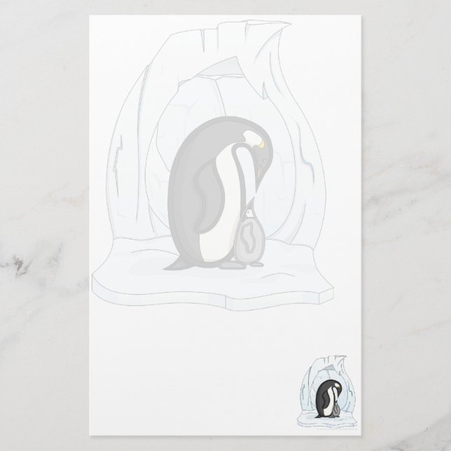 Davin and Annie the Penguins Stationery (Front)